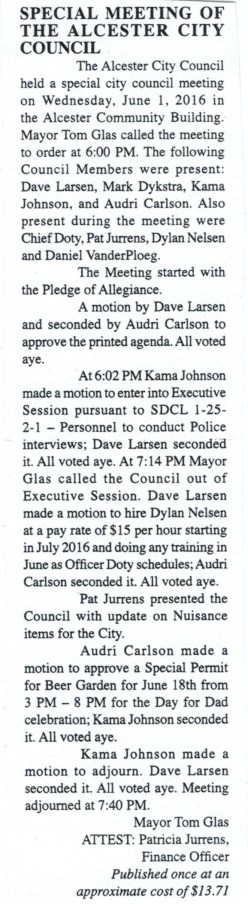 Jun 1-2016 council meeting